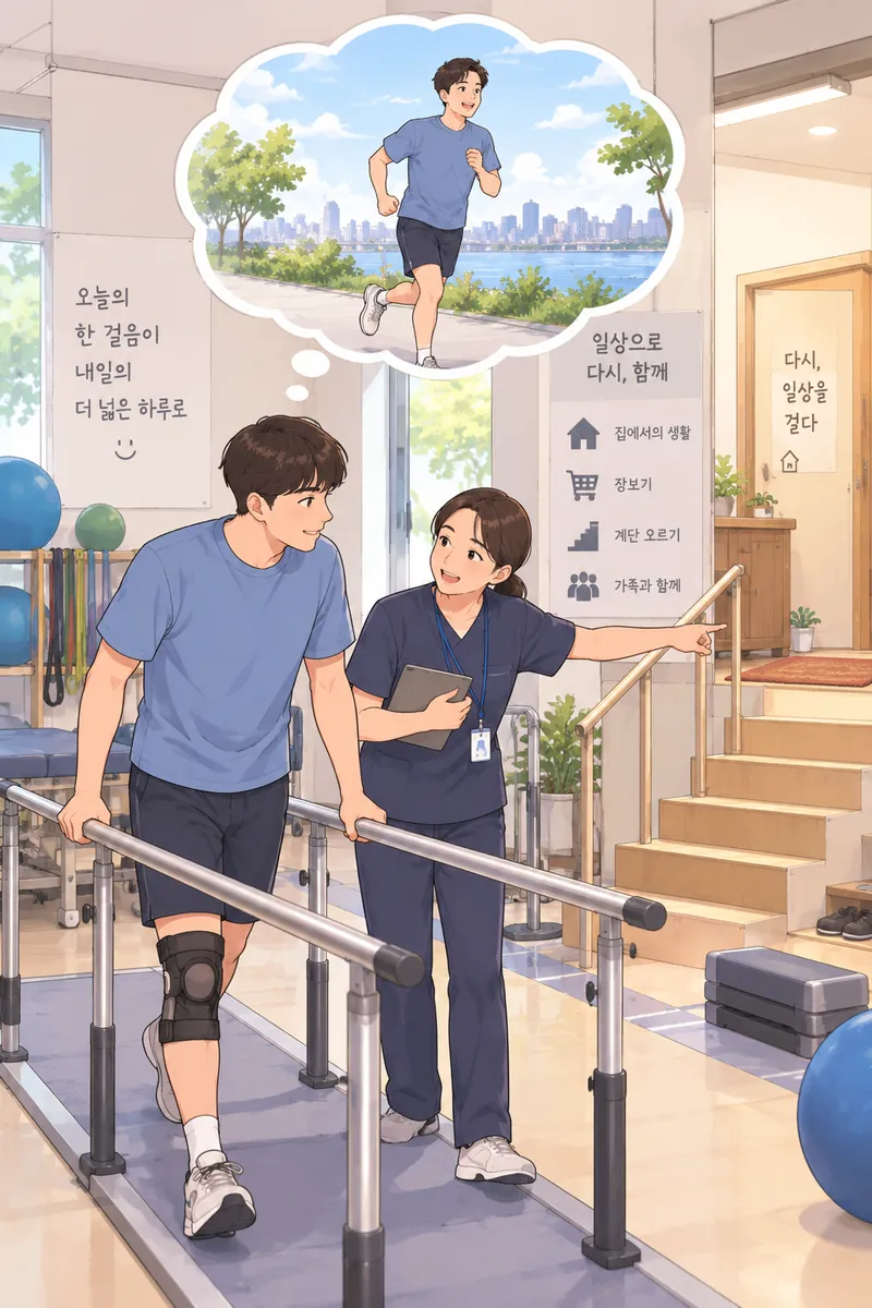 정신모형이 현재의 현실과 미래에 미치는 영향을 고려한다 상황 일러스트
